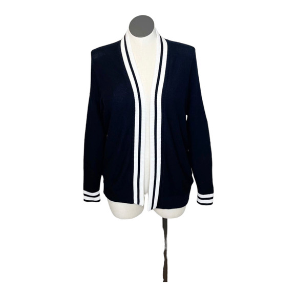 torrid Sweaters - Torrid Navy Knit Contrast Cardigan